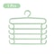 Multi Layer Pants Hanger Layers Space Saving Closet Rack Household Organizer 5