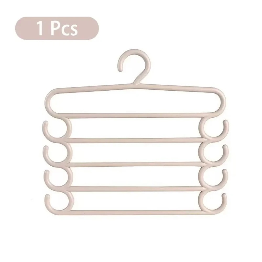 Multi Layer Pants Hanger Layers Space Saving Closet Rack Household Organizer 7