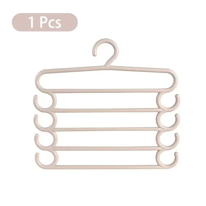 Multi Layer Pants Hanger Layers Space Saving Closet Rack Household Organizer 7