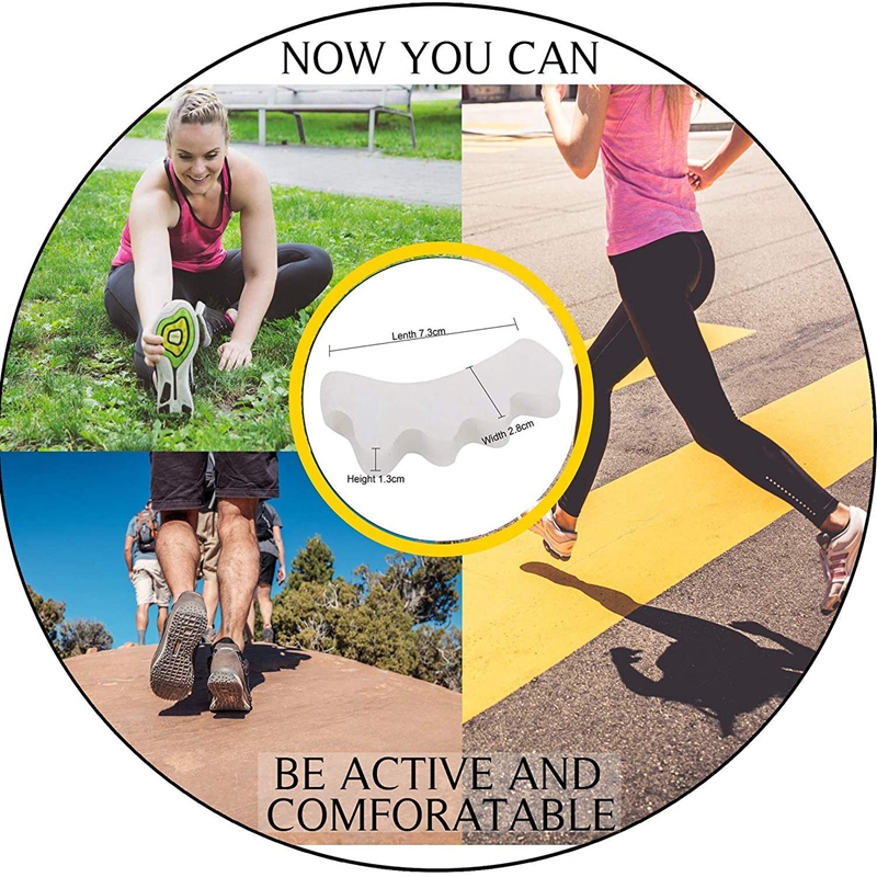 Gel Silicone Toe Separator Protective Bunion Yoga Hammer Toes Corrector Straighteners For Women Men 3