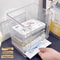 Large Capacity Transparent Organizer Acrylic Mask Storage Box Desktop Shelf For Skincare Cosmetics 2
