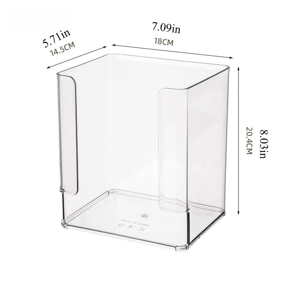 Large Capacity Transparent Organizer Acrylic Mask Storage Box Desktop Shelf For Skincare Cosmetics 5