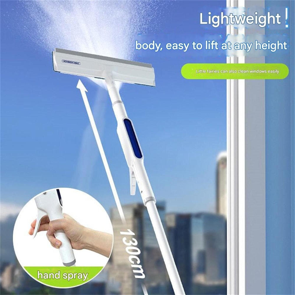 Household Water Spray Glass Scraper Window Washing Tool For Housekeeping And Glass Cleaning 1