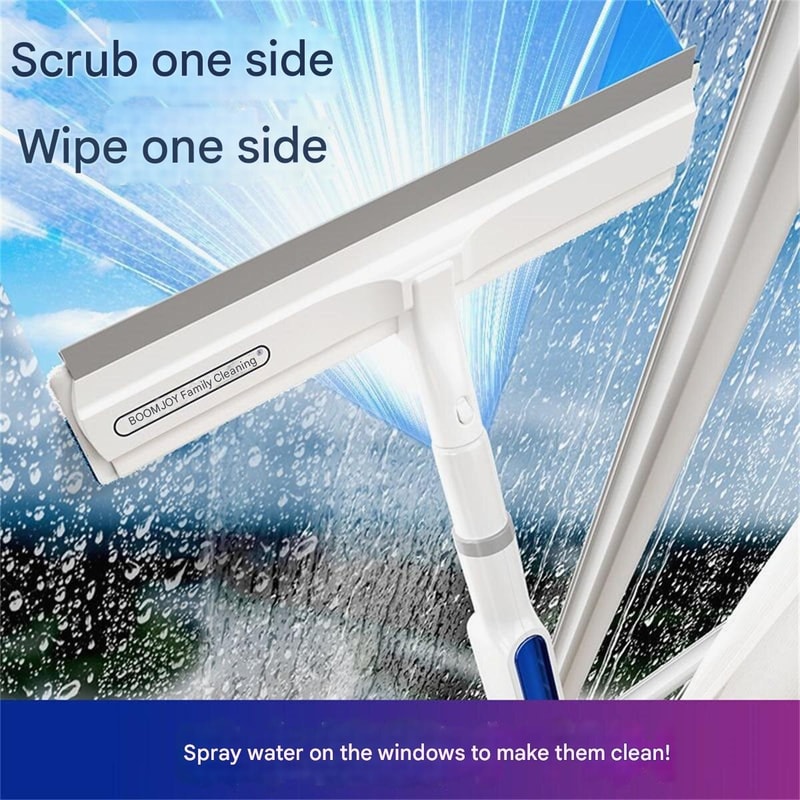 Household Water Spray Glass Scraper Window Washing Tool For Housekeeping And Glass Cleaning 2