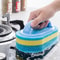 Bathroom Kitchen Tub Thicken Scrubbing Sponge Household Cleaning Brush With Handle Dish Soap Wipe P 3