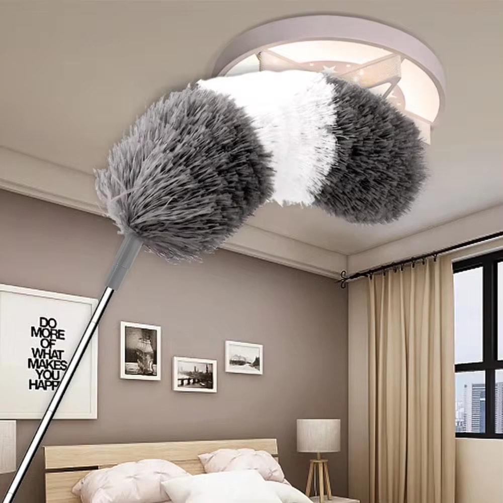 Extendable Microfiber Duster New Duster Cleaner Brush Telescopic Ceiling Brush Bendable Dust Cleani 4