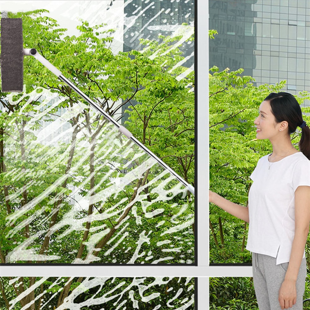 Window Cleaning Tools Glass Cleaning Mop Long Handle Wiper Telescopic Rod Home Washing Brush Cleane 2