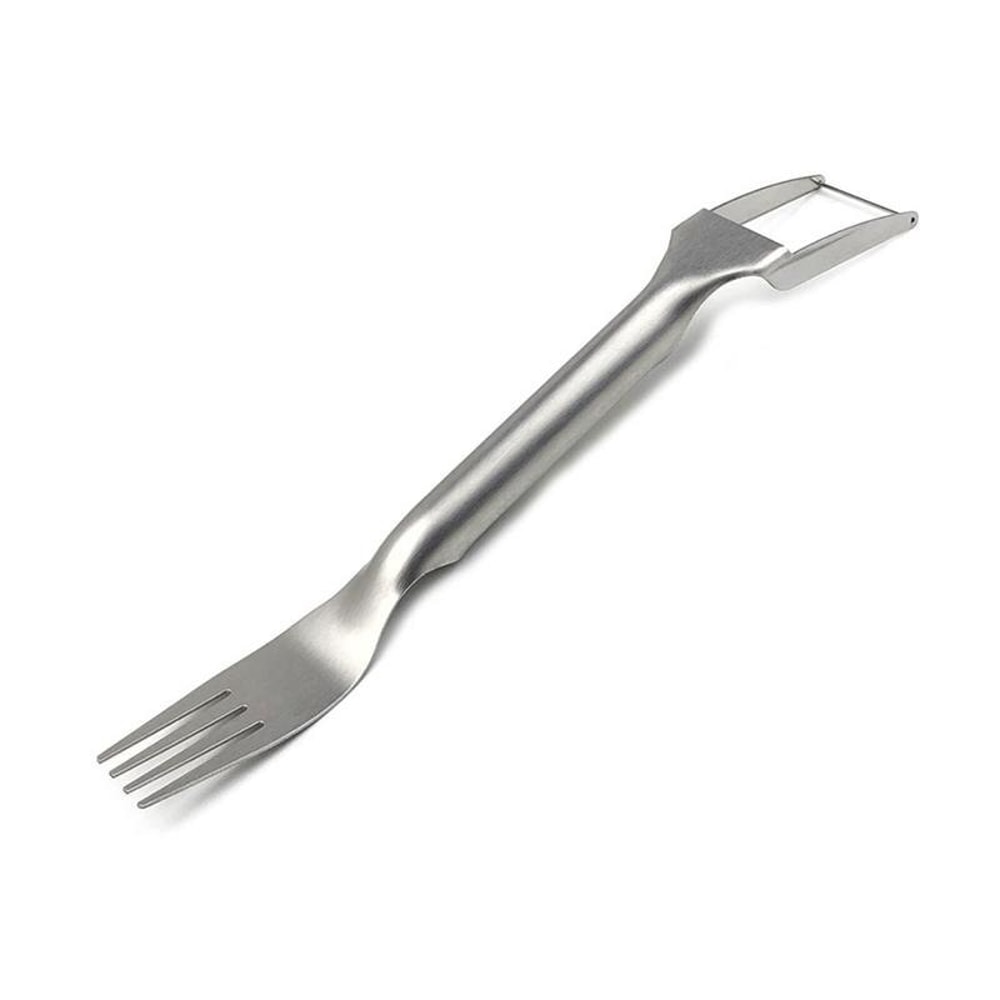 Portable 2In1 Watermelon Fork Slicer Multipurpose Cutter Knife Stainless Steel Fruit Cutting Tool 0