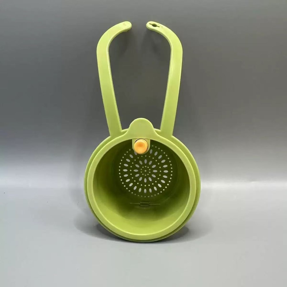 MultiFunctional PressType Drain Basket Food Strainer Kitchen And Bathroom Sink Organizer 5