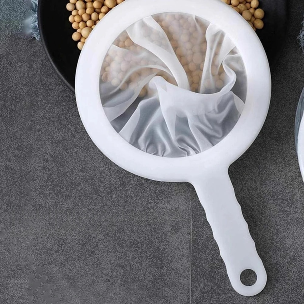 Ultra Fine Mesh Strainer Spoon Washable Nylon Filter Kitchen Tea Coffee Juice Colander 0
