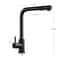 Stainless Steel Pull Out Kitchen Sink Faucet Hot Cold Water Mixer Tap With Two Mode Stream Sprayer 6
