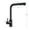 Stainless Steel Pull Out Kitchen Sink Faucet Hot Cold Water Mixer Tap With Two Mode Stream Sprayer 6