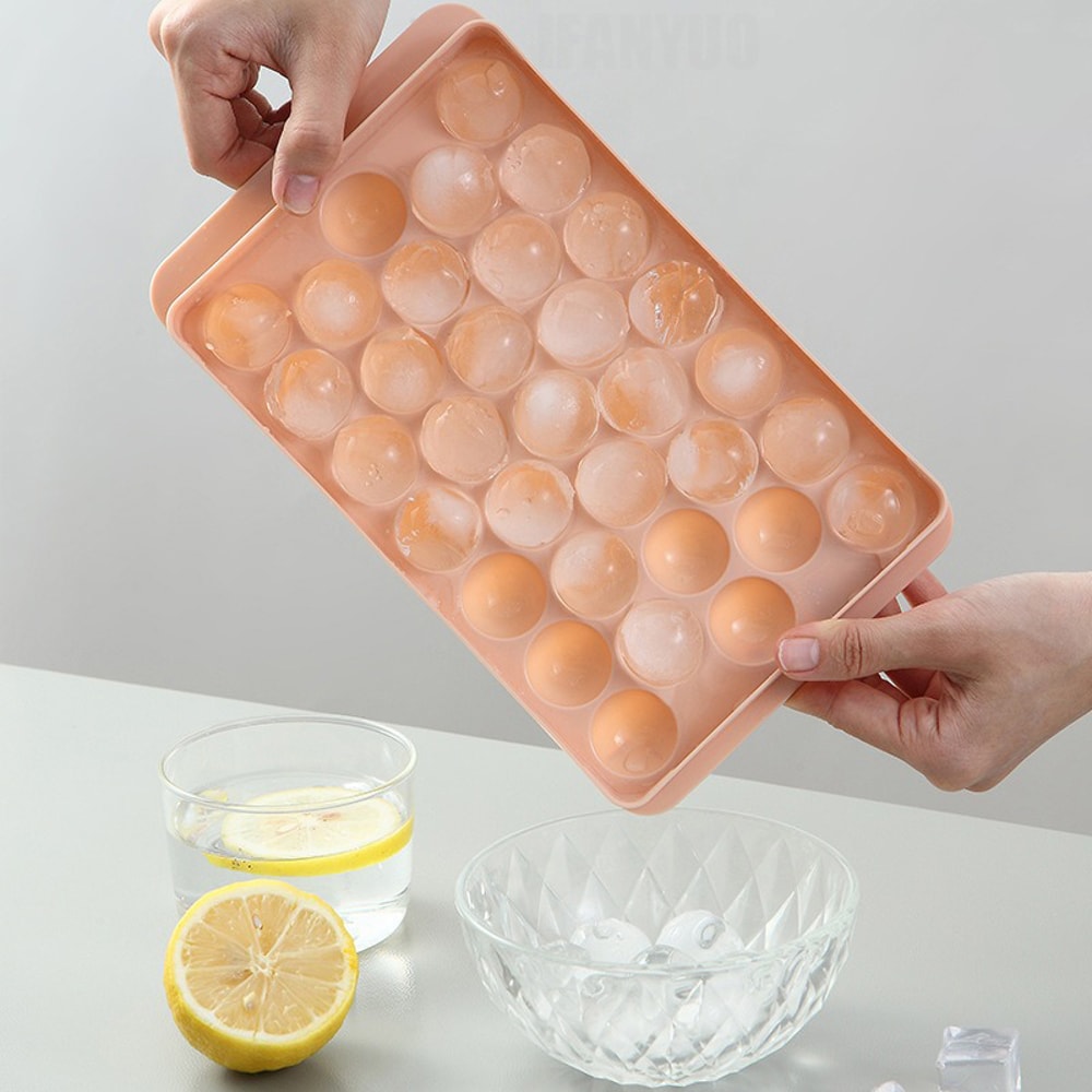 Frozen Whiskey Ball Popsicle Ice Cube Tray Box Ice Boll Hockey PP Mold DIY Lollipop Kitchen Tools A 3