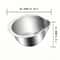 Rice Washing Bowl Stainless Steel Strainer Colander For Rice And Fruit Vegetable Cleaning 5