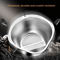Rice Washing Bowl Stainless Steel Strainer Colander For Rice And Fruit Vegetable Cleaning 3