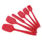 Food Grade Silicone Spatula Set Non Stick Heat Resistant Turner For Cooking Baking Mixing 7