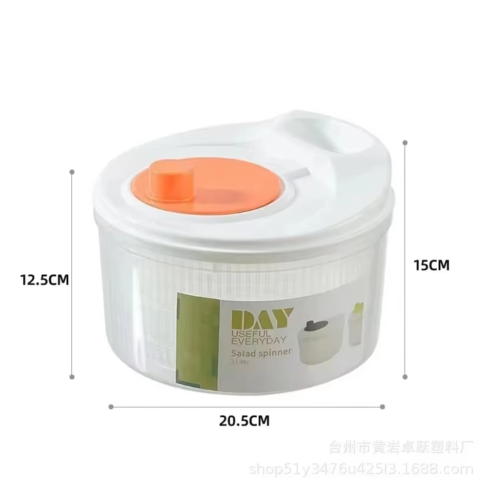 Lettuce Greens Washer Salad Spinner Dryer Drainer Crisper Strainer For Washing Drying Leafy Vegetab 7