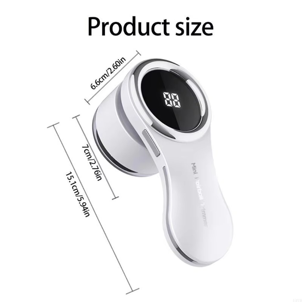 Portable Clothes Fuzz Remover Electric Lint Shaver LCD Display USB Rechargeable Fabric Shaver 4