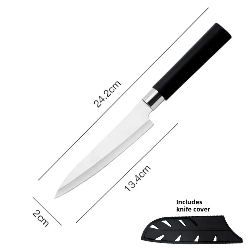 Universal Stainless Steel Knife Japanese Chef Knife Fine Slicing Knife For Raw Fish Sushi And Fruit 5