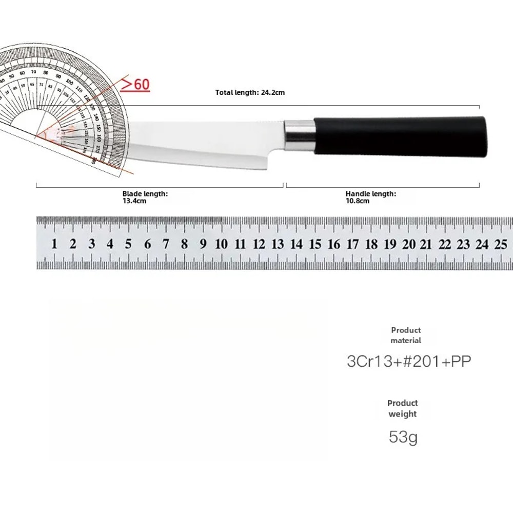 Universal Stainless Steel Knife Japanese Chef Knife Fine Slicing Knife For Raw Fish Sushi And Fruit 6