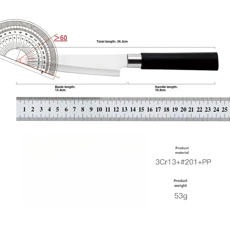 Universal Stainless Steel Knife Japanese Chef Knife Fine Slicing Knife For Raw Fish Sushi And Fruit 6