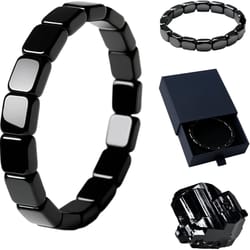 hematite bracelet for men, restore confidence and mental clarity, support t-levels