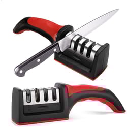 super bowl prep knife sharpener tool for slicing meats and vegetables, edge maintenance