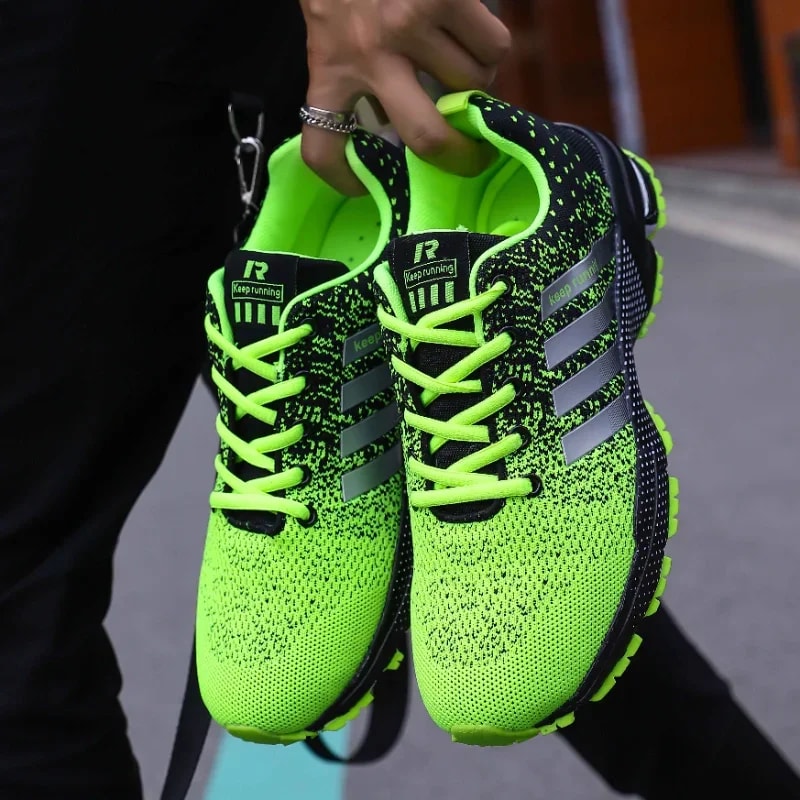 Mens Mesh Sneakers For Running Breathable And Lightweight Jogging Trainers Comfortable Outdoor Gym 0