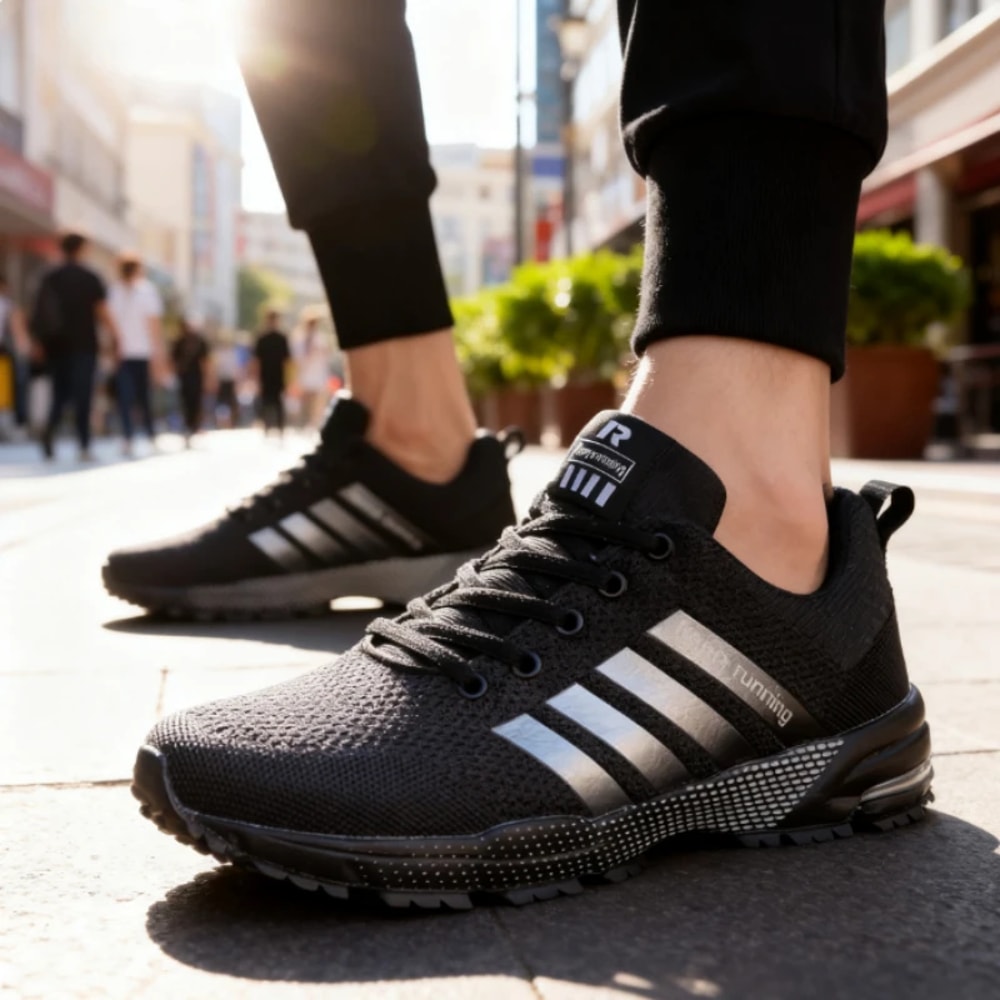 Mens Mesh Sneakers For Running Breathable And Lightweight Jogging Trainers Comfortable Outdoor Gym 2