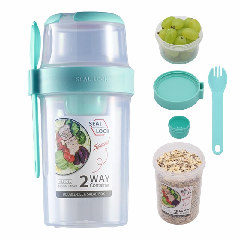 Salad Cup To Go Breakfast On The Go Cups Take And Go Yogurt Cereal Overnight Oats Snack Parfait Con 6