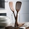 Wooden Spatula Set High Temperature Resistant Non Stick Cooking Spoon For Household Baking 1