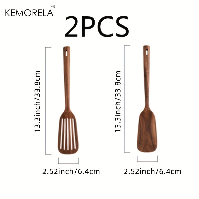 Wooden Spatula Set High Temperature Resistant Non Stick Cooking Spoon For Household Baking 5