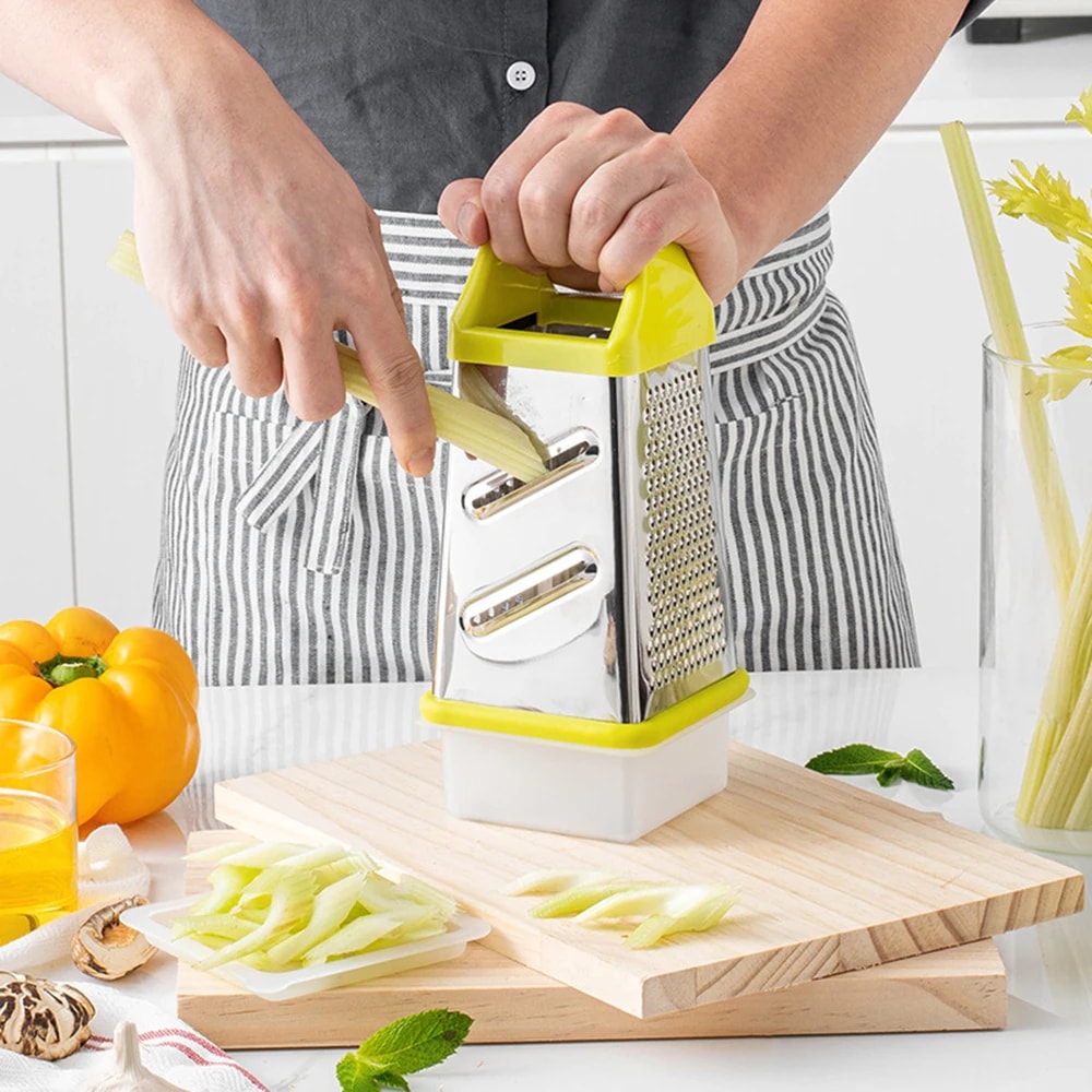 Manual Vegetable Grater Chopper Stainless Steel Cheese Garlic Ginger Fruit Slicer Multifunctional K 0