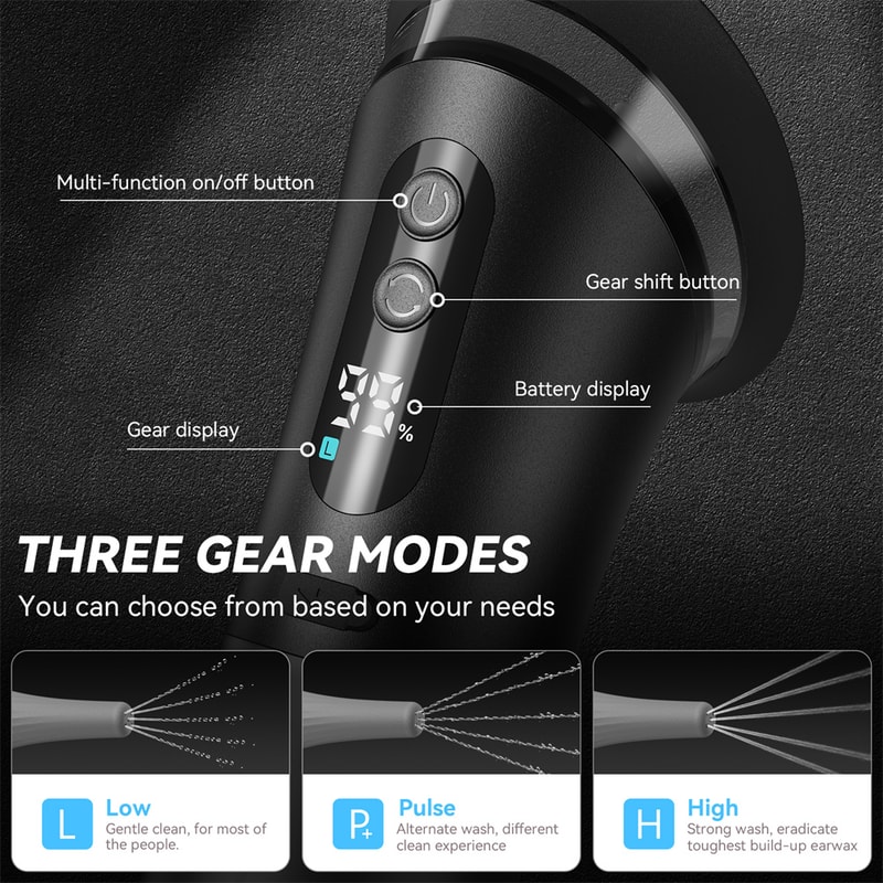 Water Powered Electric Ear Wax Removal System With Pressure Settings Safe And Effective Ear Cleanin 4