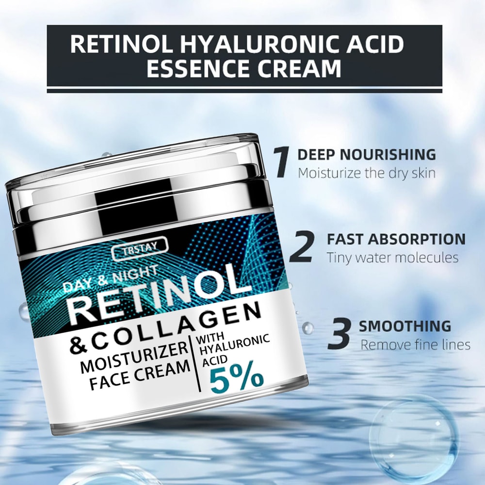 Retinol And Collagen Face Cream With Hyaluronic Acid For Youthful Glow 1
