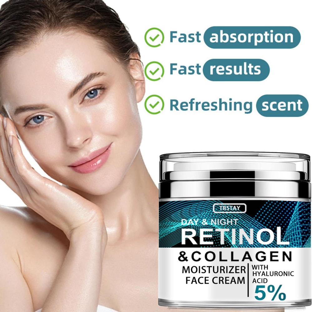 Retinol And Collagen Face Cream With Hyaluronic Acid For Youthful Glow 2