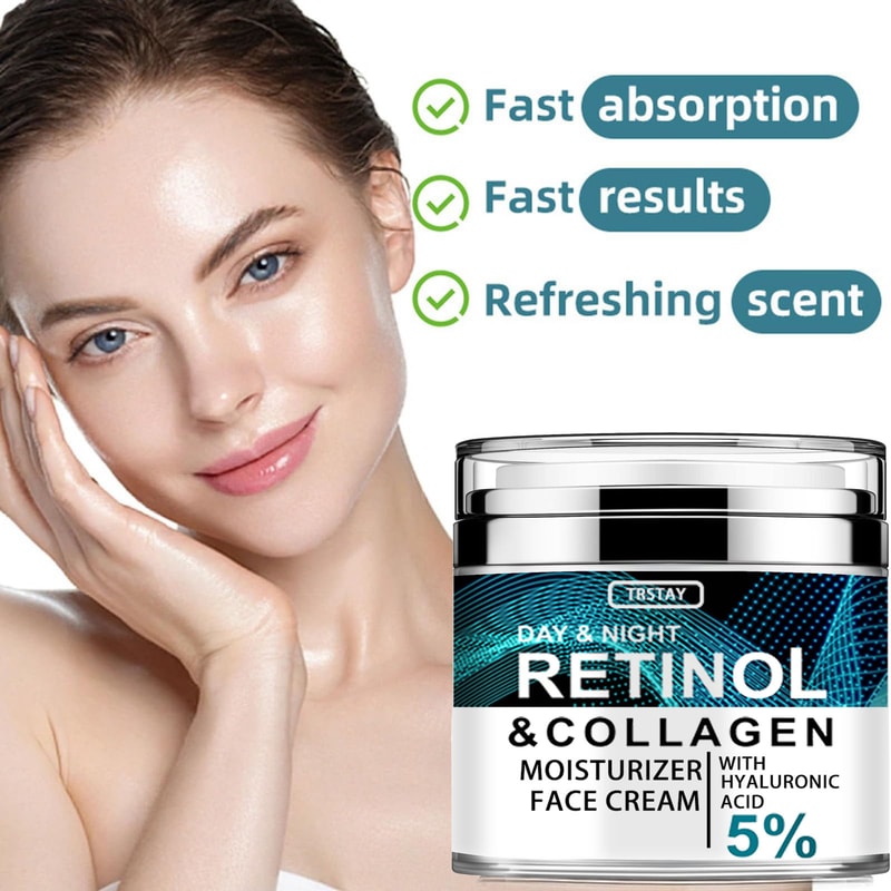 Retinol And Collagen Face Cream With Hyaluronic Acid For Youthful Glow 2