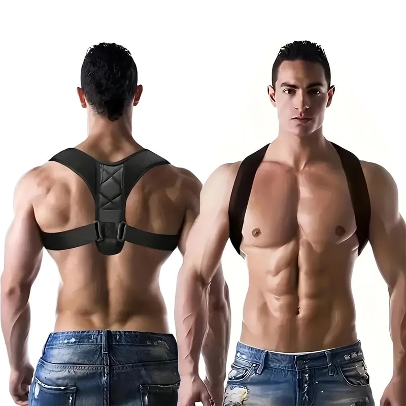 Shoulder Straight Back Posture Correction Belt, Hunchback Corrector for Men and Women, Sitting Posture Support