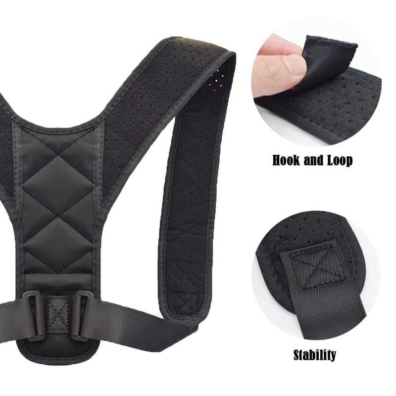 Shoulder Straight Back Posture Correction Belt, Hunchback Corrector for Men and Women, Sitting Posture Support