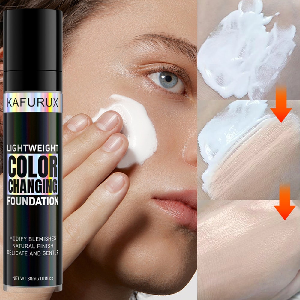 Long Lasting Full Coverage Magic Color Changing Foundation Makeup Base Matte Concealer Nude Face Ko 0