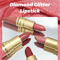 Long Lasting Matte Velvet Lipstick Pink Glitter Waterproof Metallic Shimmer Diamond Lipstick For Wo 1
