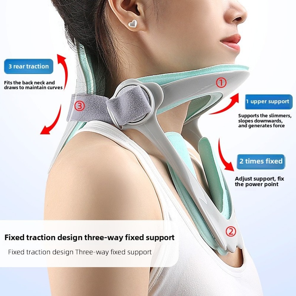 Cervical Collar Adjustable Traction Device Posture Corrector Neck Braces Spine Protector Pain Relie 1