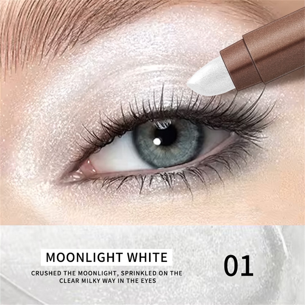 Waterproof Double Head Eyeshadow Sticks Long Lasting High Pigmented Shimmer Glitter Brown Crayon Ma 6
