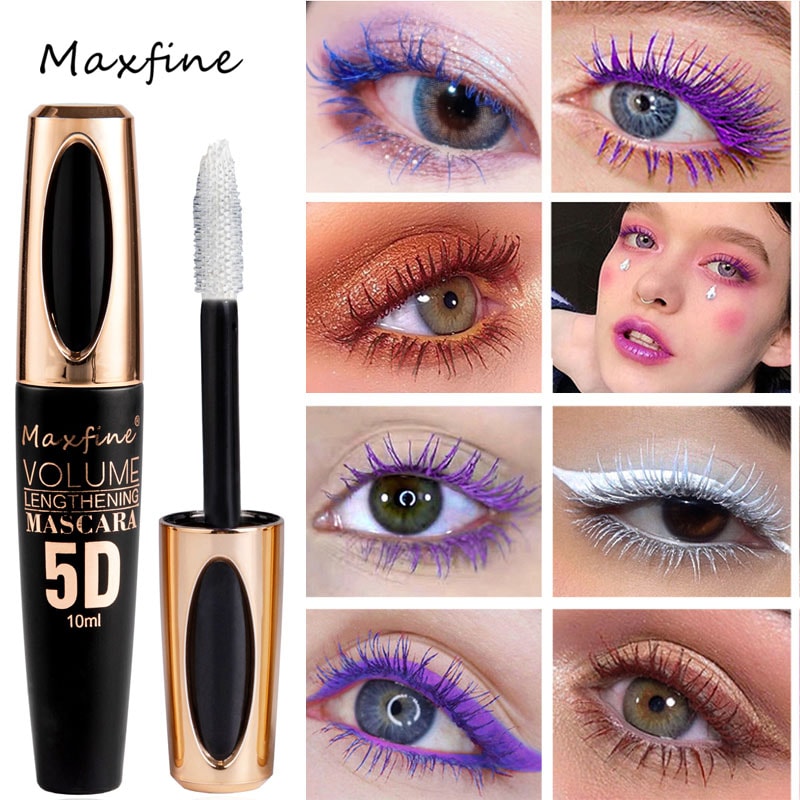 Waterproof 5D Silk Mascara With Big Eyes Strong Black Content And Length Noncaking Mascara 1