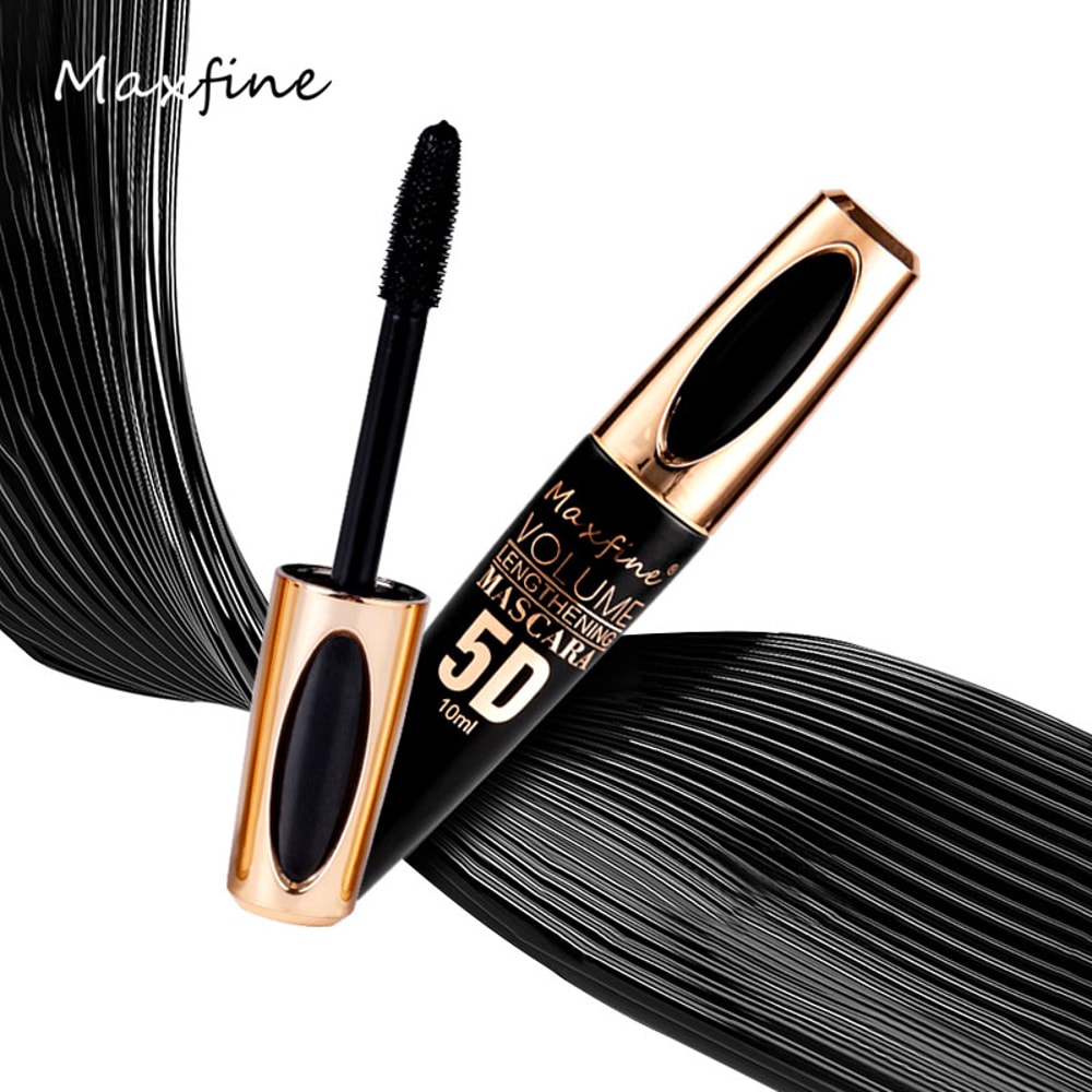 Waterproof 5D Silk Mascara With Big Eyes Strong Black Content And Length Noncaking Mascara 4