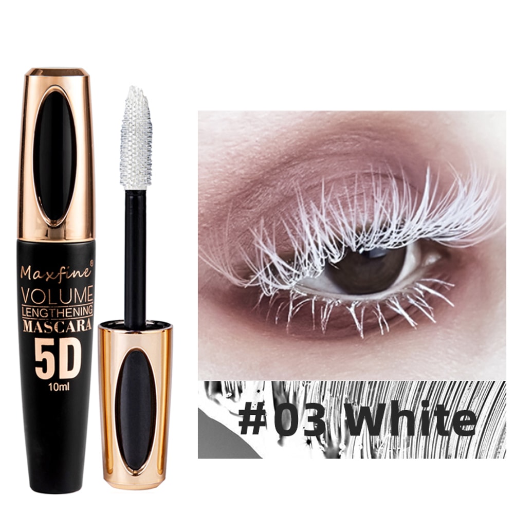 Waterproof 5D Silk Mascara With Big Eyes Strong Black Content And Length Noncaking Mascara 7
