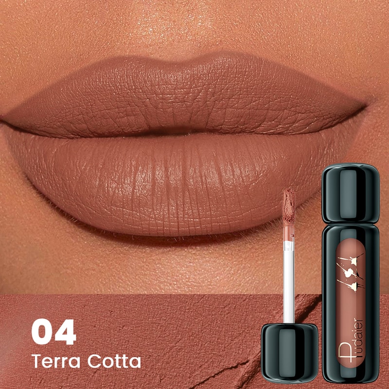 NonStick Matte Velvet Lip Gloss Highly Saturated Liquid Lip Mud Long Lasting Suitable For All Skin 9