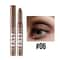 Waterproof Smoky Dark Black Eyeshadow Pencil Stick Matte Metallic Pearlescent Glitter Makeup Tool H 10
