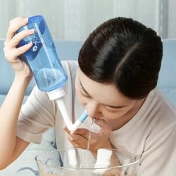wash bottle manual for nasal cavity cleanse and rhinitis relief for adults and children