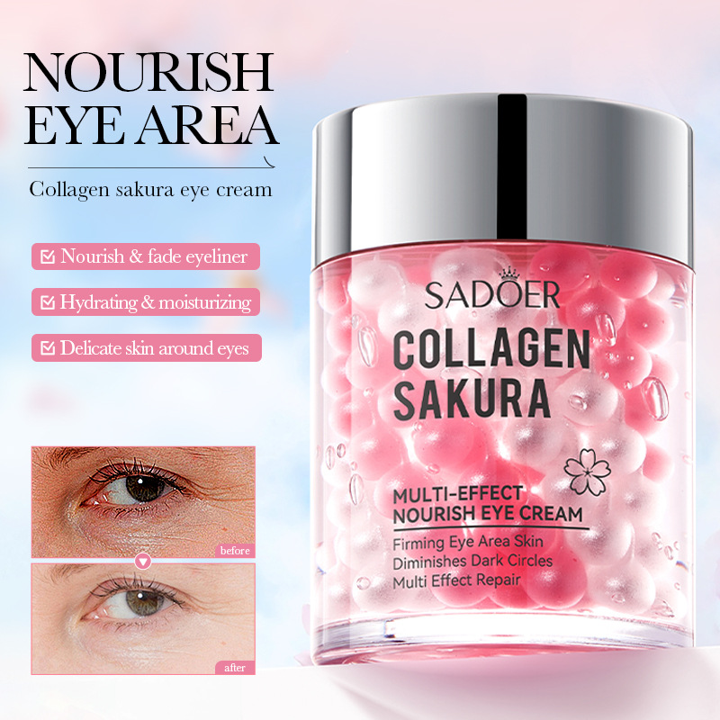 Sakura Eye Cream Anti Dark Circles Wrinkles Hydrating Moisturizing Antiaging Skin Care 4